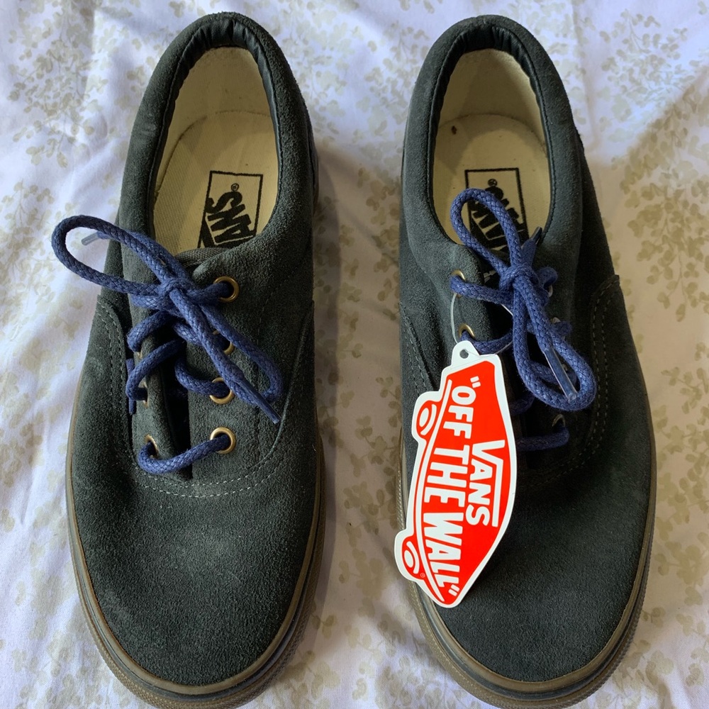 Blue Suede Vans Sneakers